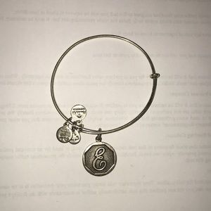 Alex and Ani initial E bracelet